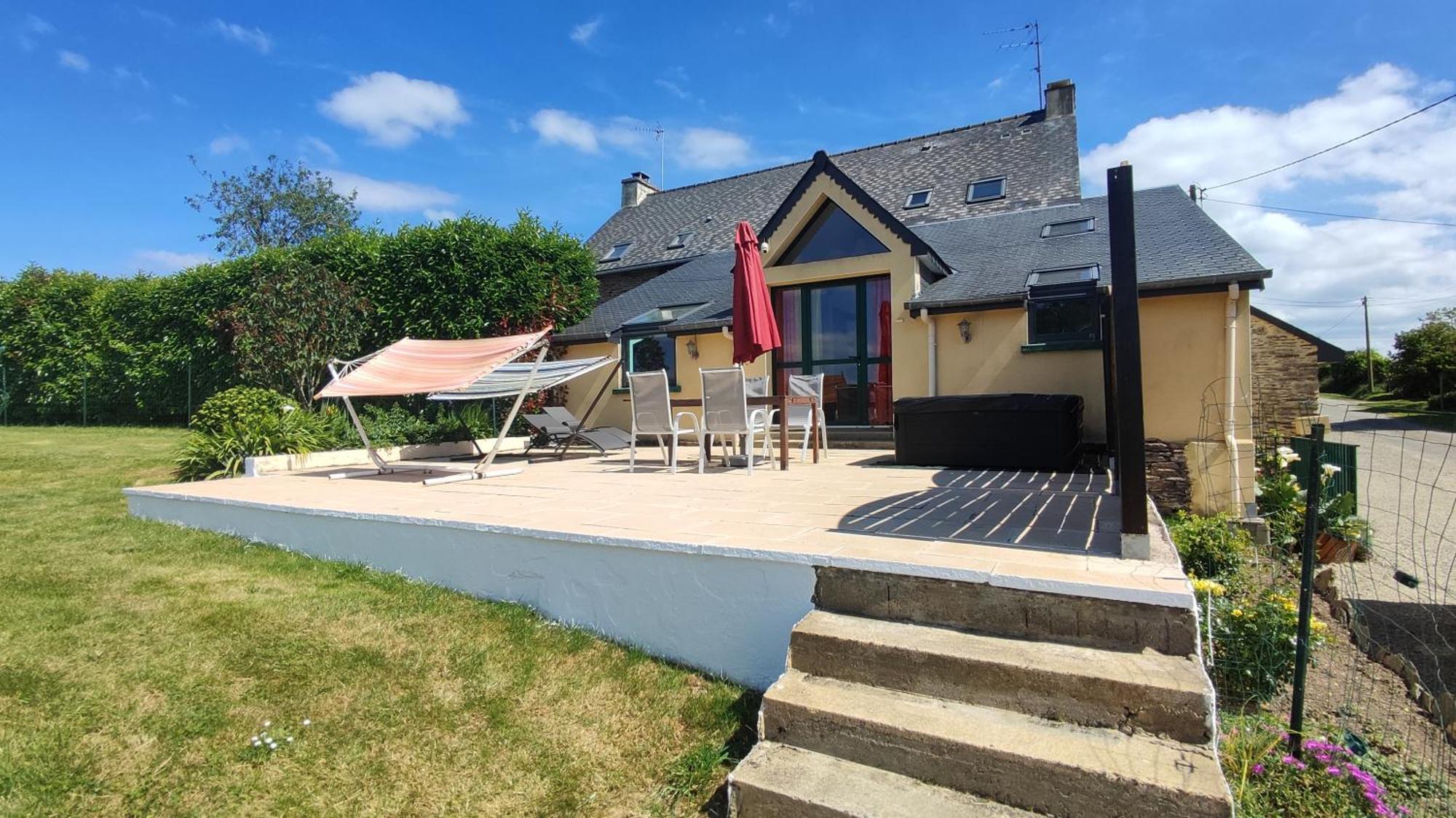 Broceliande Calme Breton, Spa, Wifi, Amazon-Disney Tv, 4 Lits, Freebox Revolution,Draps, Cafe, The Guer Kültér fotó